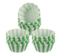 sourcing map 300 Count Cupcake Liners Green Stripes Cupcake Cups Standard Size Muffins Liners Papers Baking Cups Wrappers Greaseproof for Party Wedding Birthday