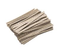 sourcing map 300 Pcs Kraft Paper Twist Ties, 4" Reusable Bag Twist Ties for Packaging Bakery Cake Candy Coffee Bags Wedding Party Favor Supplies, Brown/Coffee