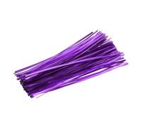 sourcing map 300 Pcs Kraft Paper Twist Ties, 8" Reusable Bag Twist Ties for Packaging Bakery Cake Candy Coffee Bags Wedding Party Favor Supplies, Purple