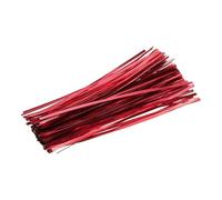 sourcing map 300 Pcs Metal Twist Ties, 8" Reusable Bag Twist Ties for Packaging Bakery Cake Candy Coffee Bags Wedding Party Favor Supplies, Red