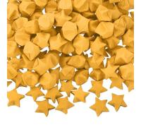 sourcing map 300 Pcs Paper Stars Pre-Made Origami Lucky Wishing Star for Best Wish Christmas Party Wedding Valentine's Day Girl Friends Gift(Golden Yellow)