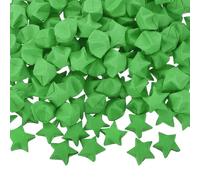 sourcing map 300 Pcs Paper Stars Pre-Made Origami Lucky Wishing Star for Best Wish Christmas Party Wedding Valentine's Day Girl Friends Gift(Green)