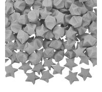 sourcing map 300 Pcs Paper Stars Pre-Made Origami Lucky Wishing Star for Best Wish Christmas Party Wedding Valentine's Day Girl Friends Gift(Grey)