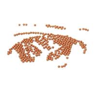 Sourcing Map 300 Pcs Precision Solid Copper Bearing Balls 2mm Pure Copper Ball Spheres for Machinery, Automotive, and DIY