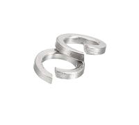 sourcing map 300 Pcs Spring Lock Washer, M3 Split Lock Washer Assortment 316 Stainless Steel Lock Washers for Screws Bolts Nuts, Silver