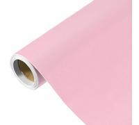 sourcing map 300 x 40cm Powder Pink Wallpaper, Peel and Stick Wallpaper, Powder Pink Contact Paper Solid Color Vinyl Self-Adhesive Wall Paper Decorative for Wall Covering