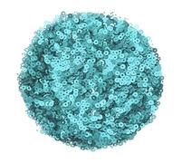 sourcing map 30000Pcs Flat Sequin Paillettes, 3mm/0.12" Flat Round Loose Sequin with Single Holes - 3.53 oz (100g) for DIY Crafts Sewing Embroidery Clothing, Lake Blue