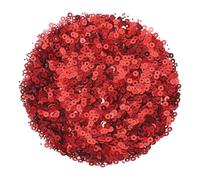 sourcing map 30000Pcs Flat Sequin Paillettes, 3mm/0.12" Flat Round Loose Sequin with Single Holes - 3.53 oz (100g) for DIY Crafts Sewing Embroidery Clothing, Red