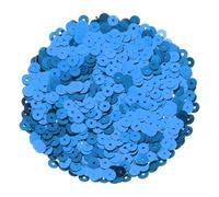 sourcing map 30000Pcs Flat Sequin Paillettes, 5mm/0.2" Flat Round Loose Sequin with Single Holes - 3.53 oz (100g) for DIY Crafts Sewing Embroidery Clothing, Dark Blue
