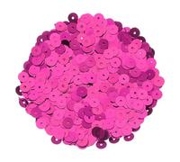 sourcing map 30000Pcs Flat Sequin Paillettes, 6mm/0.24" Flat Round Loose Sequin with Single Holes - 3.53 oz (100g) for DIY Crafts Sewing Embroidery Clothing, Rose Red