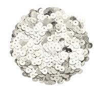 sourcing map 30000Pcs Flat Sequin Paillettes, 6mm/0.24" Flat Round Loose Sequin with Single Holes - 3.53 oz (100g) for DIY Crafts Sewing Embroidery Clothing, Champagne