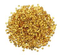 sourcing map 3000Pcs Loose Cup Sequins, 4mm Round Loose Sequin Iridescent Spangles Rainbow Bulk with Holes - 0.7 oz (20g) for Sewing Embroidery Clothing DIY Crafts Decorations, Dark Gold