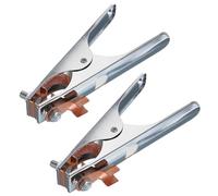 sourcing map 300A Welding Ground Clamp, A-Shape Welder Machine Grounding Clamp Earth Ground Cable Wire Clip Iron Chrome Plated for Welding Machine Pack of 2