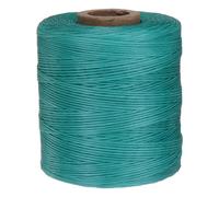 sourcing map 300D 1.2mm Flat Waxed Thread 547 Yards Polyester Leather Sewing Waxed String Hand Stitching Waxed Cord for Leather Stitching Sewing Bookbinding DIY Craft Emerald Green