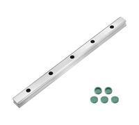 sourcing map 300mm HGR20 Linear Guide Rail, Bearing Steel Linear Motion Guideway for DIY CNC Routers Lathes Mills Automatic Equipment