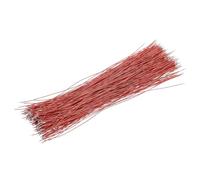 sourcing map 300Pcs Hookup Wire Jumper Wires Pickup Cable 10cm(4 Inch) Long Double Head Tin Plating for Electrical Guitar Wiring Headphone Wires,Red
