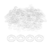 sourcing map 300pcs M3 PVC Flat Washers 3mm ID 8mm OD 0.5mm Thick Sealing Gasket Ring Spacer Water Hose Washers Replacement for Water Pipe Hose