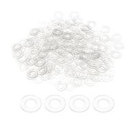 sourcing map 300pcs M4 PVC Flat Washers 4mm ID 10mm OD 0.5mm Thick Sealing Gasket Ring Spacer Water Hose Washers Replacement for Water Pipe Hose