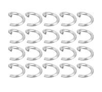 sourcing map 300Pcs Open Jump Rings, 5mm 316 Stainless Steel O Ring, Split Rings Circle Clasp Connecting Rings for Jewelry Making Supplies Necklace Repair, Silver