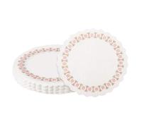 sourcing map 300pcs Paper Doilies 3.5 Inch Round Paper Doilies Placemats Bulk for Cake Dessert Craft Party Wedding Birthday Table Decor, White