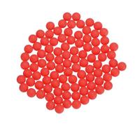 sourcing map 300pcs PP Plastic Bearing Balls 4.0mm Solid Plastic Balls, G2 Precision Bearing Ball Frosted Surface, Red