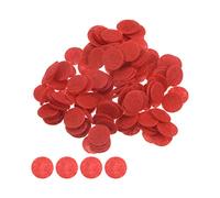 sourcing map 300pcs Round Felt Circles, 10mm 3/8" Pre Cut Craft Pads Non-Woven Mini Felt Fabric Circle for DIY Sewing Handcraft Cutting Projects Craft Finishing, Red