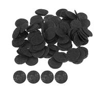 sourcing map 300pcs Round Felt Circles, 15mm 5/8" Pre Cut Craft Pads Non-Woven Mini Felt Fabric Circle for DIY Sewing Handcraft Cutting Projects Craft Finishing, Black