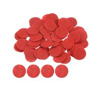 sourcing map 300pcs Round Felt Circles, 20mm 3/4" Pre Cut Craft Pads Non-Woven Mini Felt Fabric Circle for DIY Sewing Handcraft Cutting Projects Craft Finishing, Red