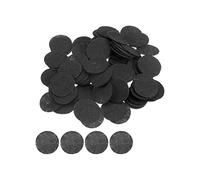 sourcing map 300pcs Round Felt Circles, 25mm 1" Pre Cut Craft Pads Non-Woven Mini Felt Fabric Circle for DIY Sewing Handcraft Cutting Projects Craft Finishing, Black