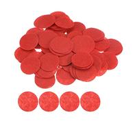 sourcing map 300pcs Round Felt Circles, 30mm 1-1/4" Pre Cut Craft Pads Non-Woven Mini Felt Fabric Circle for DIY Sewing Handcraft Cutting Projects Craft Finishing, Red