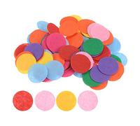 sourcing map 300pcs Round Felt Circles, 30mm 1-1/4" Pre Cut Craft Pads Non-Woven Mini Felt Fabric Circle for DIY Sewing Handcraft Cutting Projects Crafting Finishing, Mixed Color