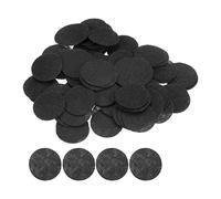 sourcing map 300pcs Round Felt Circles, 30mm 1-1/4" Pre Cut Craft Pads Non-Woven Mini Felt Fabric Circle for DIY Sewing Handcraft Cutting Projects Craft Finishing, Black