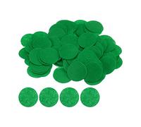 sourcing map 300pcs Round Felt Circles, 40mm 1-1/2" Pre Cut Craft Pads Non-Woven Mini Felt Fabric Circle for DIY Sewing Handcraft Cutting Projects Craft Finishing, Green