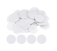 sourcing map 300pcs Round Felt Circles, 50mm 2" Pre Cut Craft Pads Non-Woven Mini Felt Fabric Circle for DIY Sewing Handcraft Cutting Projects Craft Finishing, White