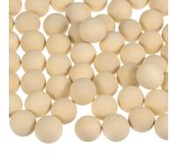 sourcing map 300pcs Round Wood Balls 12mm Diameter Unfinished Solid Wooden Beads, Small Natural Craft Balls for DIY Craft Projects Art Ornaments