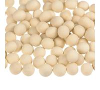 sourcing map 300pcs Round Wood Balls 6mm Diameter Unfinished Solid Wooden Beads, Small Natural Craft Balls for DIY Craft Projects Art Ornaments