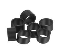 sourcing map 300Pcs Silicone Rubber Bands, 6x5mm Rubber Bands Rings Cable Ties Strong Elastic Bands Non-slip for Cord Wrapping Bag Wraps, Black