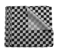 sourcing map 300pcs Square Checkered Pattern Wax Paper Sheets 7" x 7" Oil-Absorbing Dry Food Wrapping Paper for Sandwich Baking Liners Picnic Basket Bread Hamburger Wrap, Black