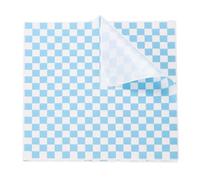 sourcing map 300pcs Square Checkered Wax Paper Sheets 12" x 12" Oil-Absorbing Dry Food Wrapping Paper for Sandwich Baking Liners Picnic Basket Bread Hamburger Wrap Kitchen, Blue