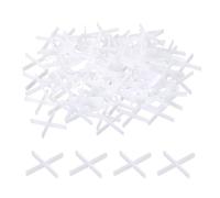 sourcing map 300Pcs Tile Spacers 1.5mm 1/16" Wall Floor Tile Plastic Cross Spacer for Ceramic Tile Installation, White