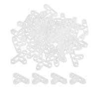 sourcing map 300Pcs Wall Floor Tile Plastic T-Shape Spacers Tiling Tools 10mm 3/8" Tile Spacers for Ceramic Tile Installation, White