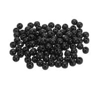 sourcing map 300pcs Wood Beads, 13mm Colorful Round Wooden Beads Unfinished Wooden Decorative Beads Loose Beads Wooden Spacer Beads for Home Decor DIY Crafts Necklace Bracelet, Black