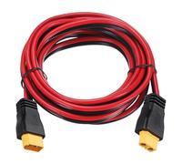sourcing map 300VDC XT60 Extension Cable, 12AWG 6.6FT XT60 Male to Female Connector Cable for RC Battery Portable Power Station Solar Panel FPV Drone