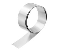 sourcing map 301 Stainless Steel Foil Roll, 0.3mm x 30mm x 1m High Elasticity Stainless Steel Narrow Foil Strip Roll Metal Plate Sheet for DIY Crafts Machinery Industry Welding Shim, Silver