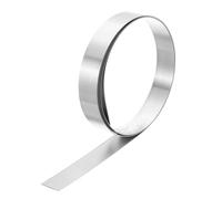 sourcing map 301 Stainless Steel Foil Roll, 0.5mm x 20mm x 1m High Elasticity Stainless Steel Narrow Foil Strip Roll Metal Plate Sheet for DIY Crafts Machinery Industry Welding Shim, Silver