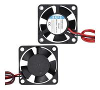 sourcing map 3010 Fan 30mm x 10mm 1-1/5 Inch 12V Small Plastic Cooling Fan 2 Pin for Computer PC Case CPU Heatsink 3D Printer Desktop Cooling Router Server(2 PCS)