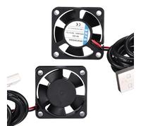 sourcing map 3010 Fan 30mm x 10mm 1-1/5 Inch 5V Small Plastic Cooling Fan USB for Computer PC Case CPU Heatsink 3D Printer Desktop Cooling Router Server(2 PCS)