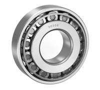 sourcing map 30306 Tapered Roller Bearing Cone and Cup Set, 30mm Bore x 72mm OD x 21mm Thick, Chrome Steel Taper Bearing Set, ABEC-3