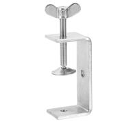 sourcing map 304 Stainless Steel C Clamps 75mm Square Mini Tiger Clamp Adjustable Heavy Duty Metal U Clip with Press Screw for Woodworking Welding Mounting, Silver