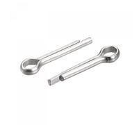 sourcing map 304 Stainless Steel Cotter Pins, 2.5mm x 10mm Hairpin Clip Fastener Fitting for Automotive, Mechanics, Silver Tone, 30Pcs